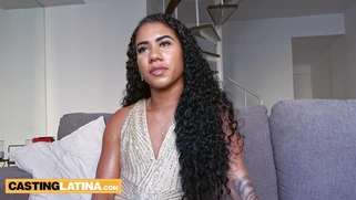 Big booty Brazilian babe enjoyed casting
