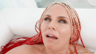 Cherie DeVille being fucked is licking Phoenix Marie's pussy