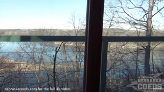Trinity Masturbating with a Dildo Near The Cedar River
