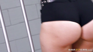 Two officers Jada Stevens and Anikka Albrite showing us their big asses