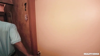 Teen Molly Little is sucking two big cocks