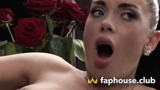 Wonderful Dirty Sex! Slutty Brunette with Big Boobs Loves Cum in her Mouth and