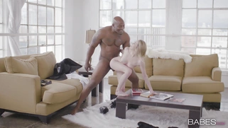 Angel Smalls gets fucked by Nat Turnher standing
