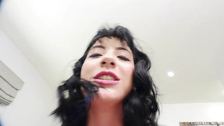 Charlotte Sartre rides the hard cock with her ass and pussy