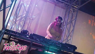 Beautiful LaSirena69 enjoys touching herself and playing music in front of the camera.