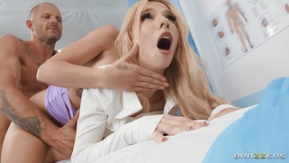 Stacked Kenzie Reeves and Bailey Base get banged by Scott Nails