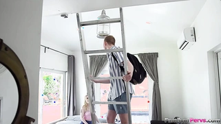 Stepbrother takes too long to jerk off