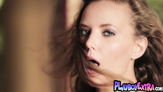 Tempting Russian teen Katya stripping