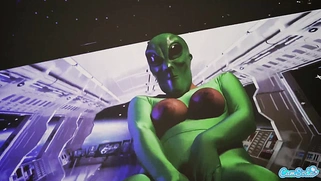 Area 51 Porn: Sex with an Alien Discovered During a Raid