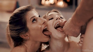 Cory Chase and Mackenzie Moss gets facialed