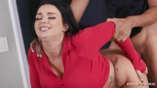 Payton Preslee gets banged by Alex Jones standing
