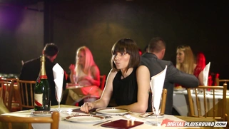 Hot piece of ass Samantha Bentley gets drilled at a party
