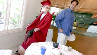 Students Jynx Maze and Juan celebrate their graduations