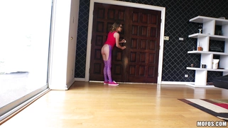 Angel Smalls was almost caught being fucked standing up
