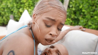 Advoree shakes her amazing big ass on the hard cock