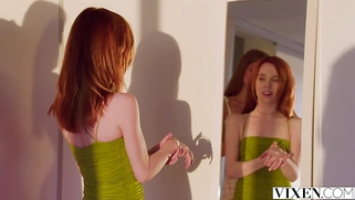 VIXEN Petite redhead Lottie has passionate affair on vacay