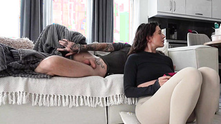 Busty Brunette Stepsister Cant Resist Stepbro