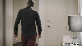 Big tits cheating wife almost got caught
