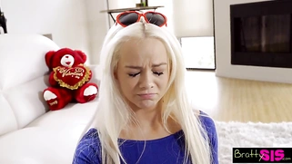 Step-Sister Falls in Love with Birthday Surprise Valentine's Day