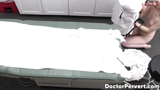 Michelle Anthony is concerned about her pussy so her doctor fingers her to check thin