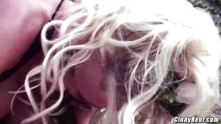 Cindy Behr drilled with large dick riding meat like crazy till cum