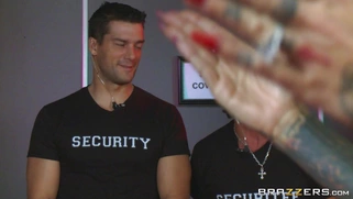 Britney Shannon seduces the bouncers to let her inside the club