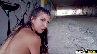 Anya Krey rides the big boner with her asshole